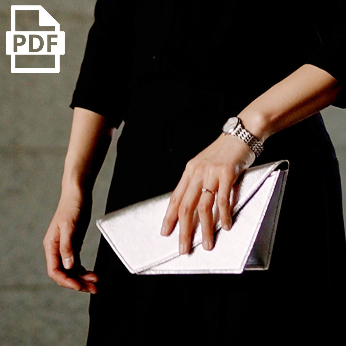 Silver Fish Clutch Bag PDF Pattern