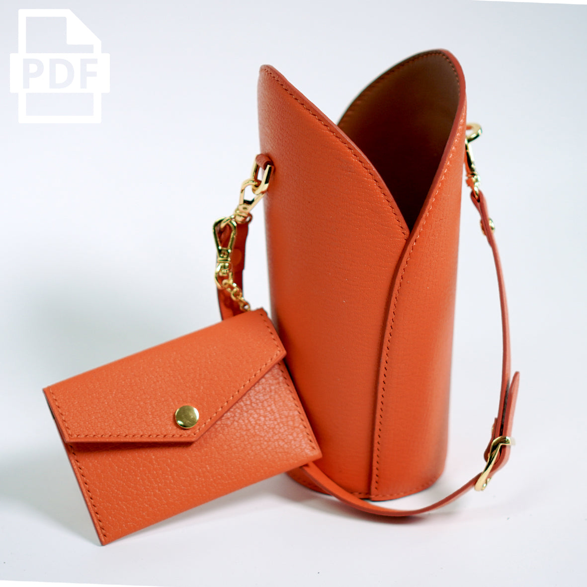 Lily Tumbler Carrier Bag + Card wallet PDF Pattern