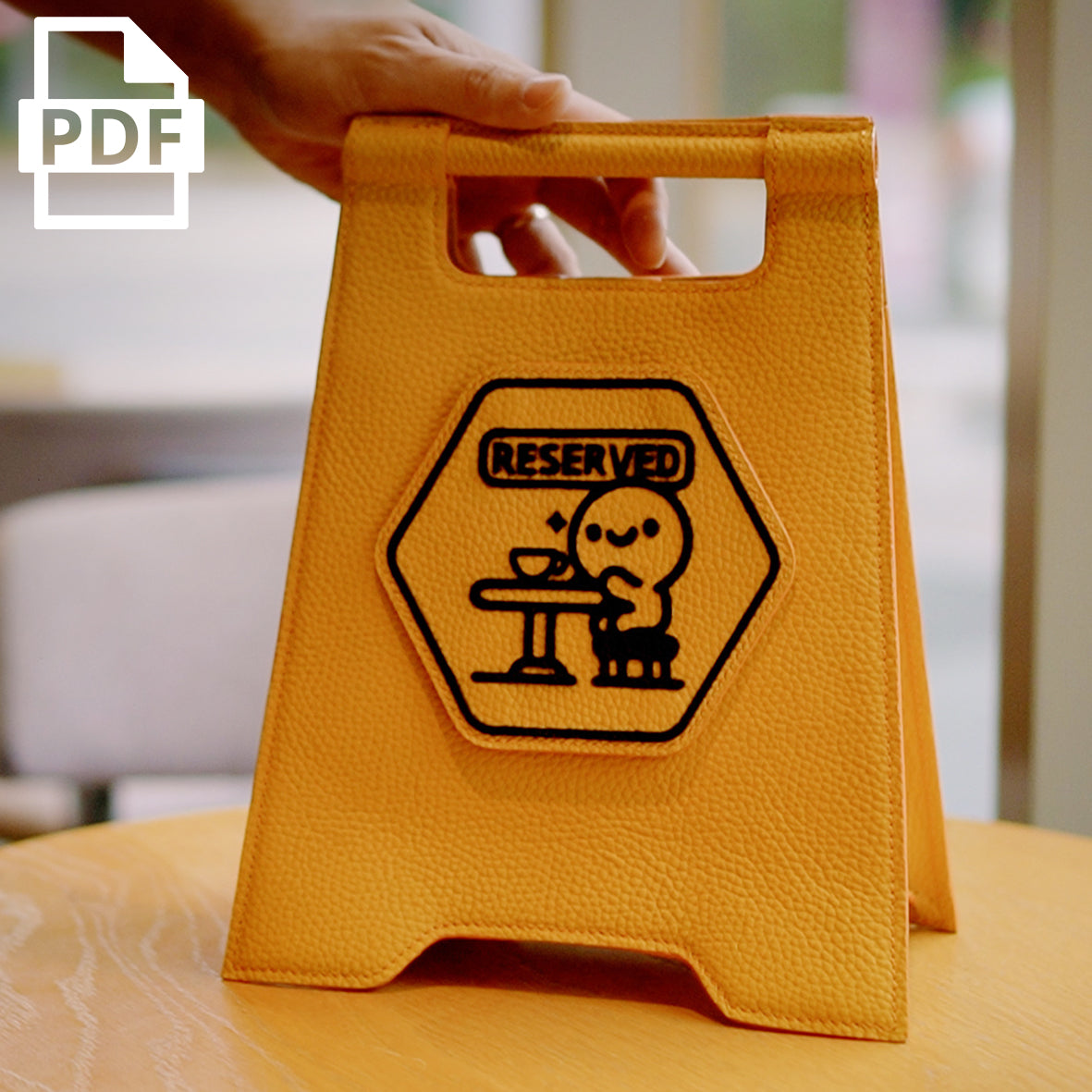 Caution Sign Bag PDF Pattern