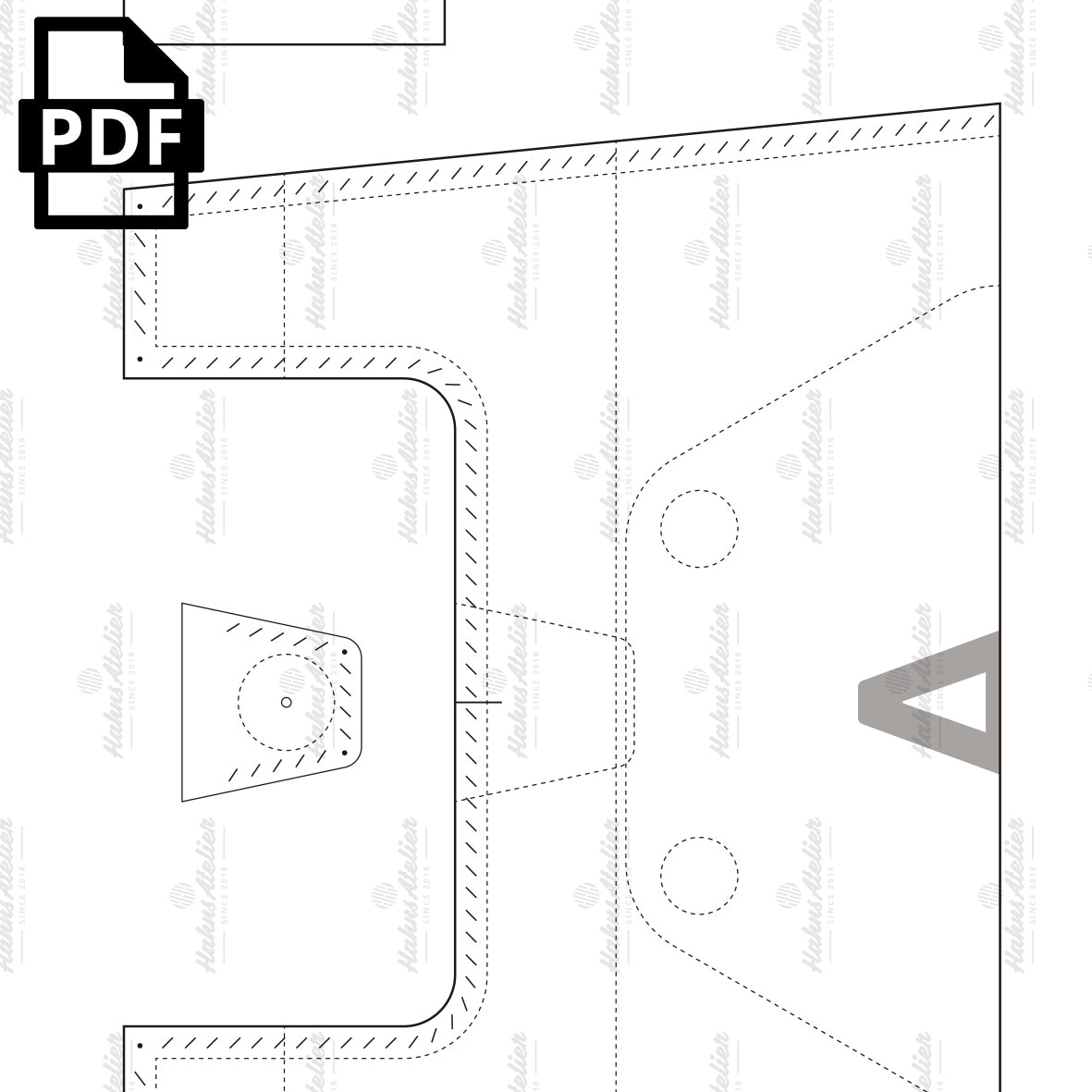 Caution Sign Bag PDF Pattern