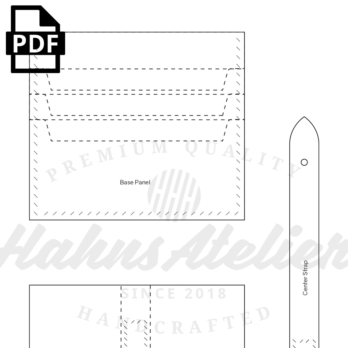 ホボバッグ＆カード財布 PDF 型紙