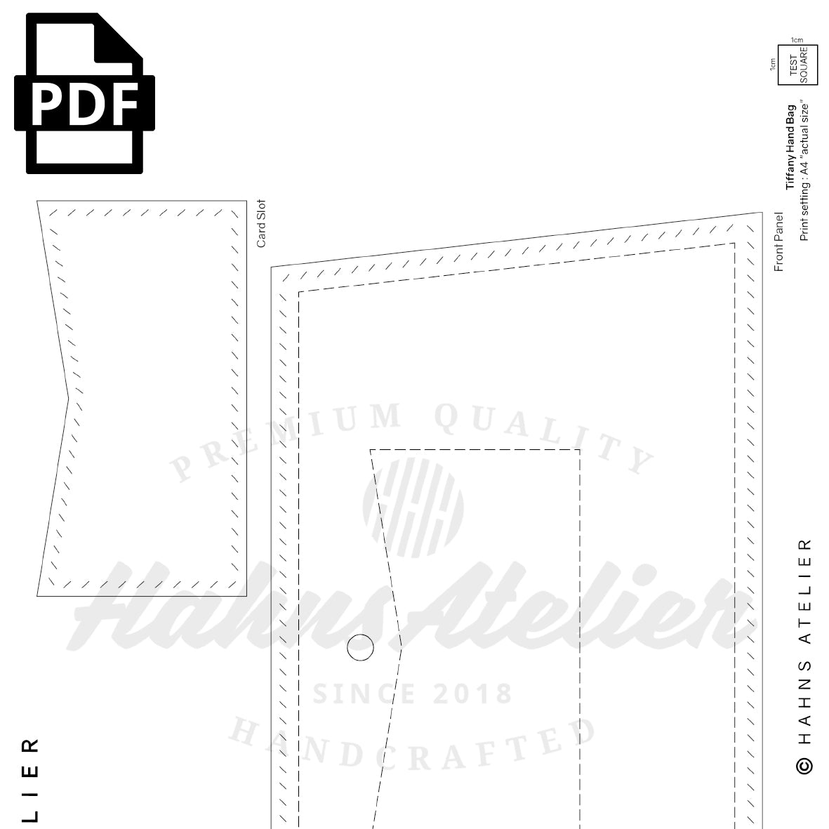 티파니 핸드백 PDF 패턴