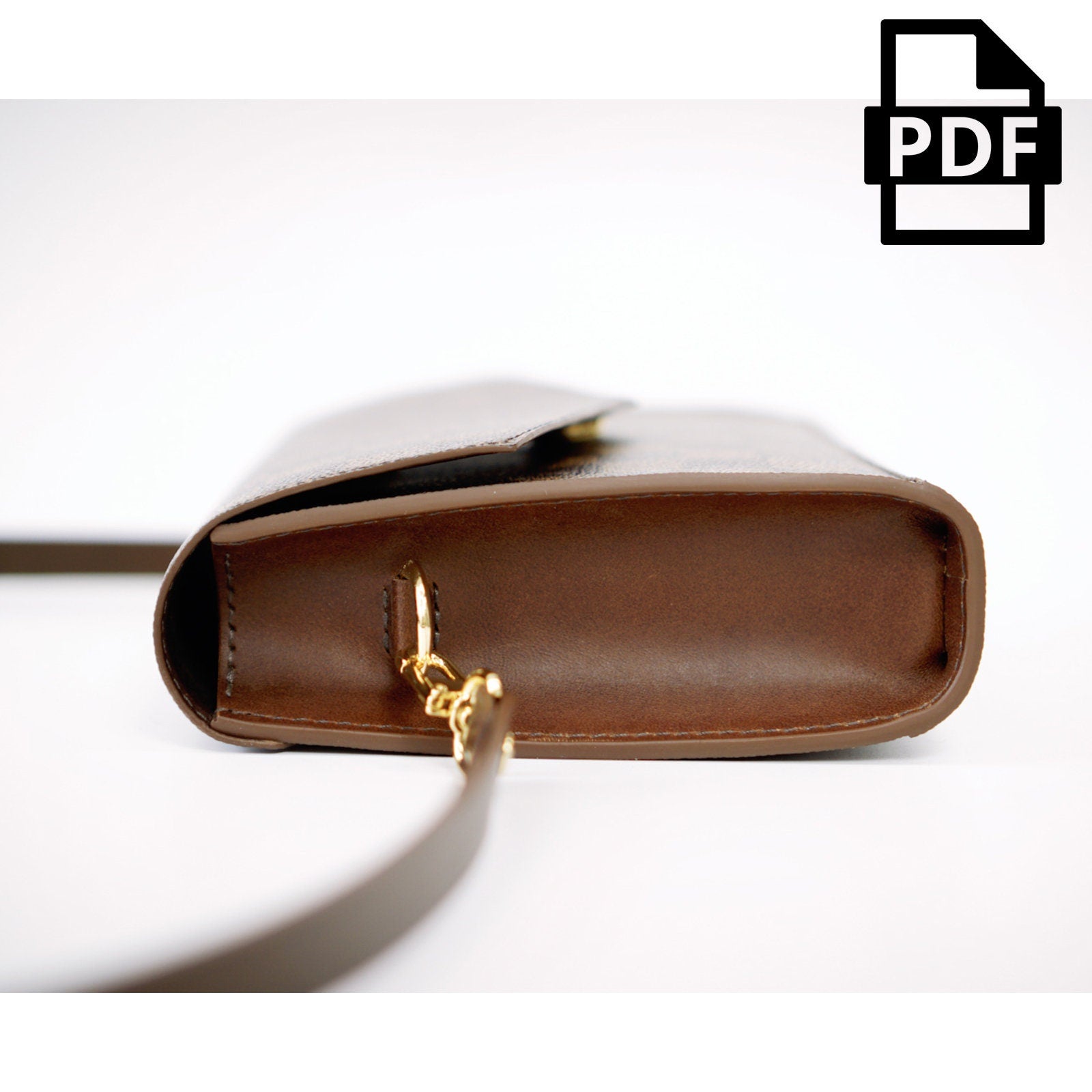 Leather Envelope Crossbody Bag PDF Pattern/leather Purse 