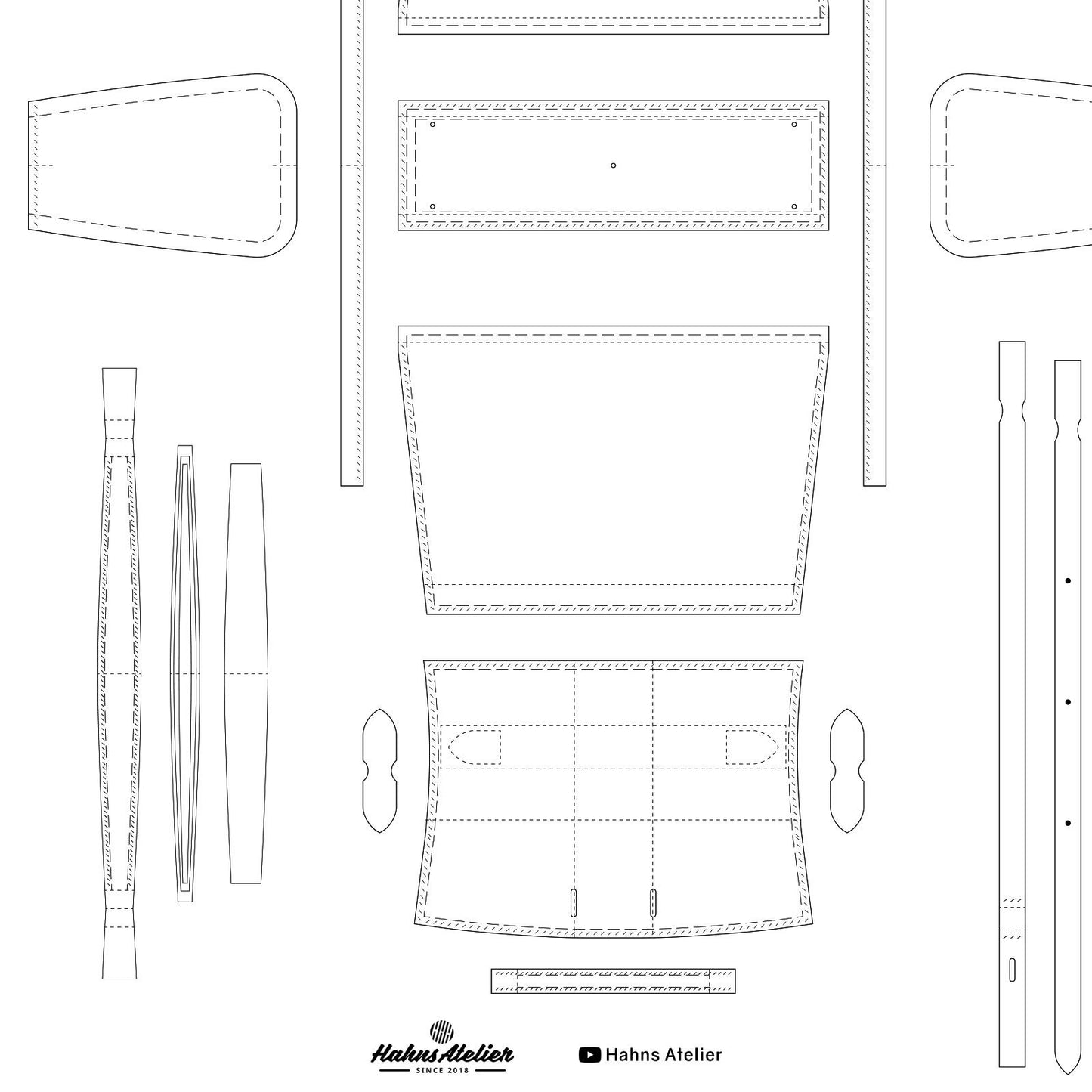 プチハンドバッグ PDF 型紙